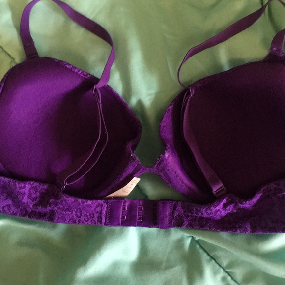 Purple cheetah push-up bra - Picture 2 of 3